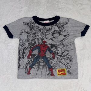 (3 for $10) Marvel Comics Spider-Man Graphic Tee - Gray & Navy